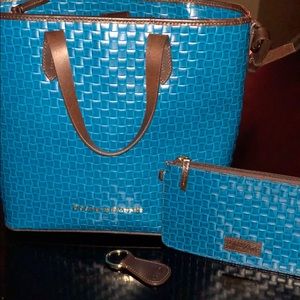 Dooney & Bourke Woven Embossed Leather Shopper